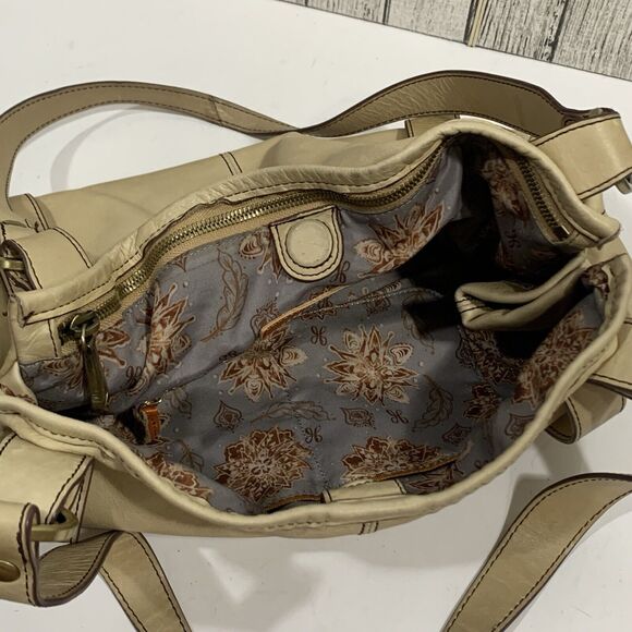 Hobo International Leather Crème Beige Boho Shoulder Purse Women’s - Picture 14 of 16